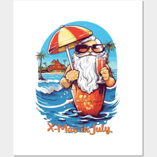 A 'Christmas in July' Summer Celebration T-Shirt Posters and Art